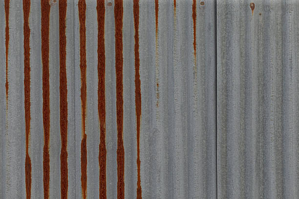 istock A Beautiful Rusty Corrugated Metal Texture Featuring Vertical Stripes 2216805554