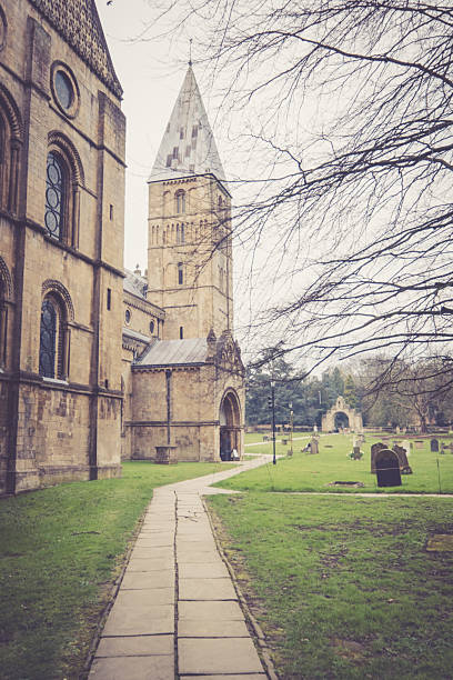 Corsham, Cotswolds, Wiltshire, England, UK - 07.04.2024. St Bartholomew's Church in Corsham. This place has been a centre of Christian worship for over one thousand years. There was certainly a Saxon church on this site long before the Normans invaded England in 1066 A.D.