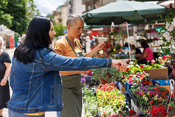 istock Selling Flowers Outdoors by the street 2216809123