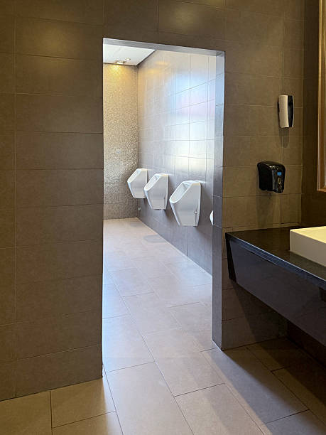 istock Men restroom urinals 2216812982