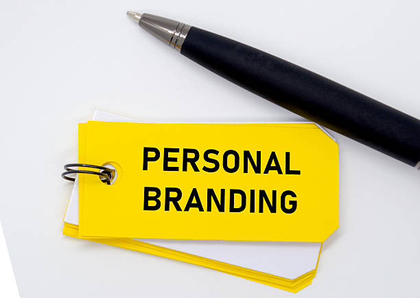 istock Personal branding idea shown on yellow sticky emphasizing individuality and self image marketing. 2216813202
