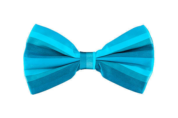 istock Bright blue bow tie isolated on white background with clipping path 2216818611