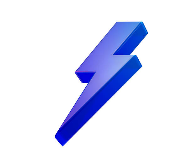 istock A glowing blue 3D lightning bolt icon with a sleek, modern and electrifying look. 3d illustration 2216819398