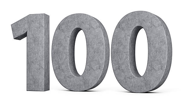istock 3d Concrete Number Hundred 100 Digit Made Of Grey Concrete Stone On White Background 3d Illustration 2216819883