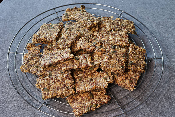 istock group of homemade seeds crackers. 2216822132