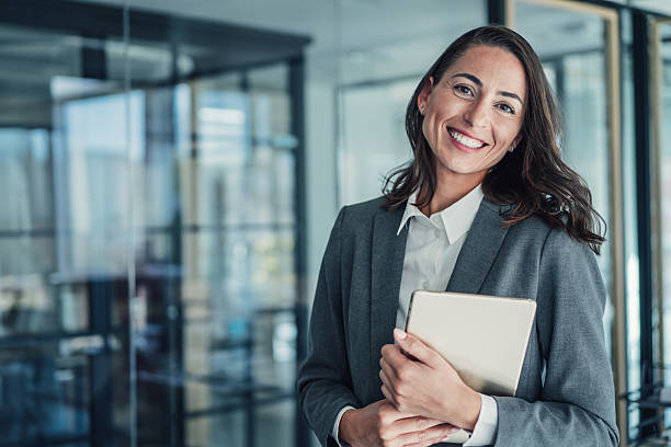 istock Confident businesswoman in modern office. 2216826497