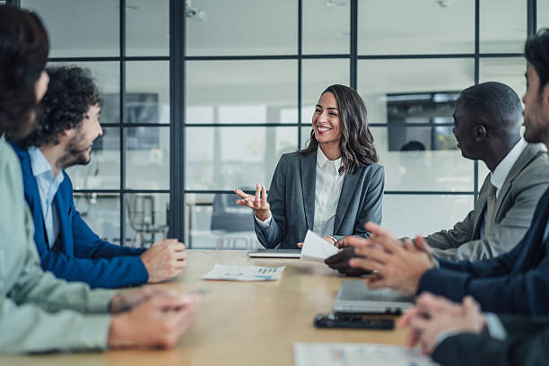 istock Business persons on meeting in the office. 2216826499