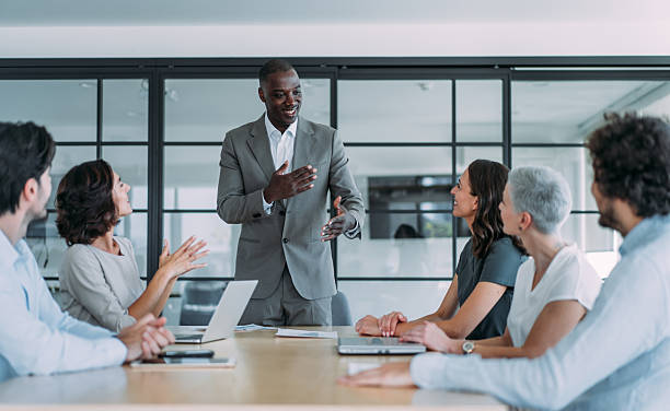 istock Business persons on meeting in the office. 2216826513