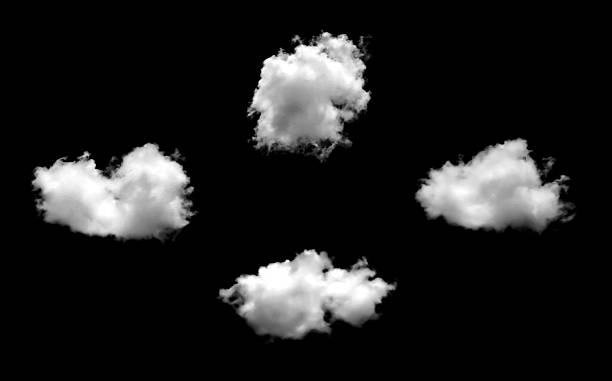 istock Clouds in the sky with black and white isolated like background with lights and patterns isolated on the image. 2216828990