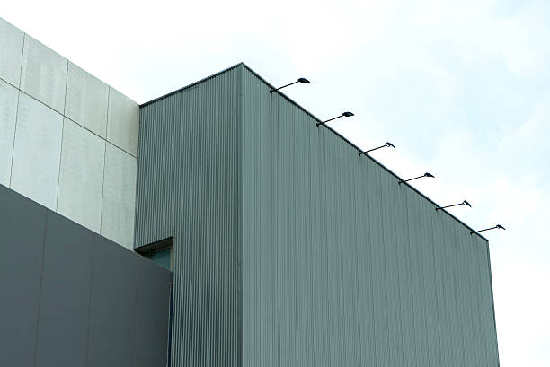 istock Modern minimalist architectural design of a building facade 2216834427