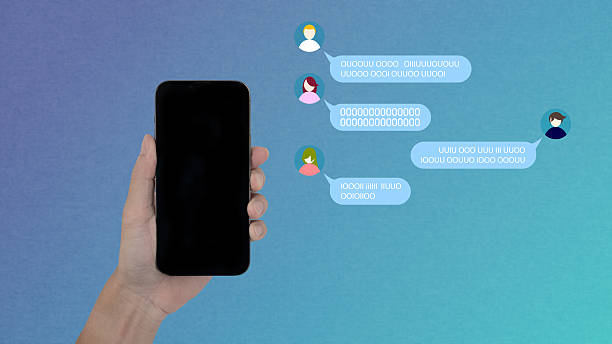 istock A Hand hold smartphone talk to friends by chat application 2216835477