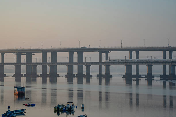 istock A serene coastal bridge at dusk 2216842615