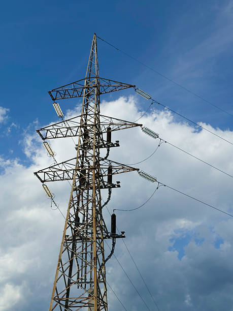 istock Electricity transport pylon under dramatic skies 2216849433