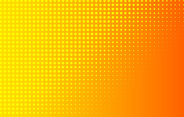 istock Bright pop art with gradient background in cartoon style. Pop art vector illustration in yellow and orange colors with dots. Halftone effect. Pop art pattern. Design element. 2216857694