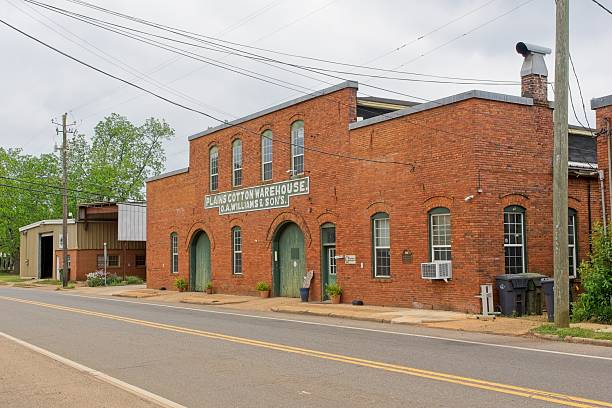 Plains Georgia - USA, April 28, 2025. Now center of peanut agriculture in the downtown of Plains Georgia home of Jimmy Carter the 39th President of the United states.