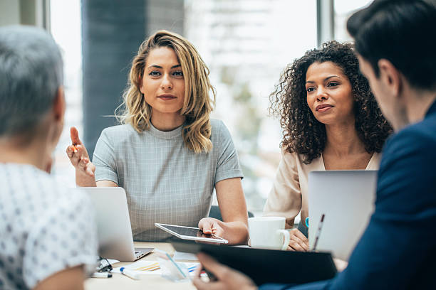 istock Business persons on meeting in the office 2216873281