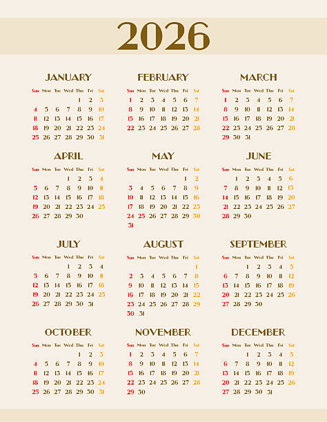 istock Template of the modern calendar for 2026. Wall or desktop calendar. Vector illustrations EPS10 2216880915