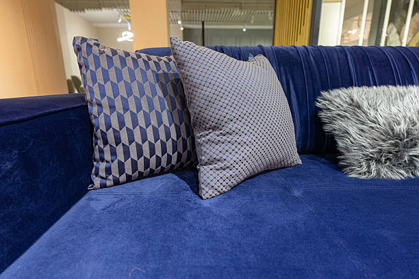 istock Closeup of sofa with cushions 2216881829
