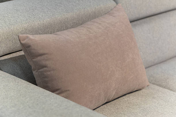 istock Closeup of sofa with cushions 2216881874