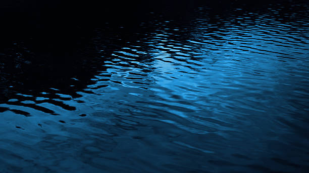 istock Black dark navy blue silver white water backgroud. Ripples waves. Reflection of light. Night moonlight. Gradient. Abstract. Contrast. Sea surface. Space for design. Template. 2216883037