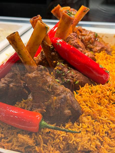 istock Lamb Machboos, national dish of Qatar 2216894821