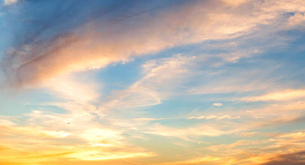 istock Sky with pink cloud. Sunset skyscape background. Cloudscape sky background. Sunset sky. Background with dramatic sunrise sky. Skyscape and cloudscape. Sunrise 2216899416