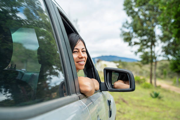 Connecting with the road from the car
