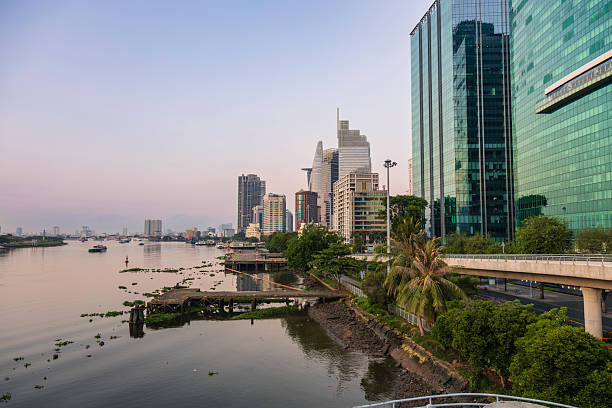 istock Ho Chi Minh City waterfront at dawn 2216909325