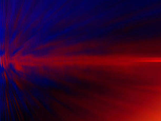 A high-energy abstract featuring red and blue motion streaks forming a speed tunnel illusion, futuristic hyperspace effect  background. Ideal for use in technology, sci-fi, motion graphics, and digital marketing  etc.,