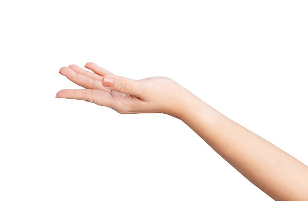 istock Female hand gesture isolated on white background, clipping path. 2216914889
