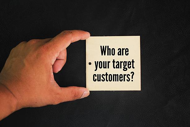 istock Hand holding stick with question word Who are your target customers? 2216914964