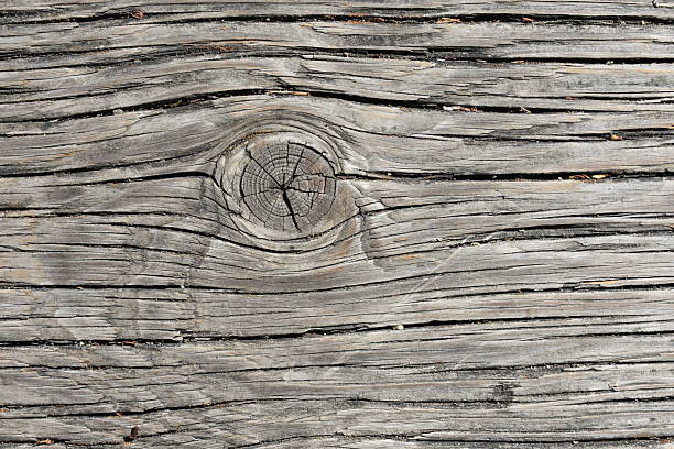Real Weathered Wood for Background, Floor Board from a Pedestrian Bridge. High quality photo