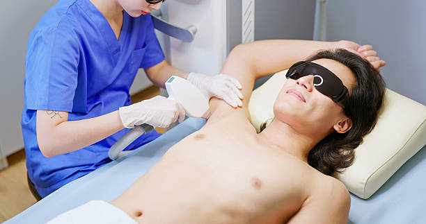 istock male laser armpit hair removal 2216924759