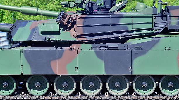 istock Caterpillar of a modern tank. 2216926959