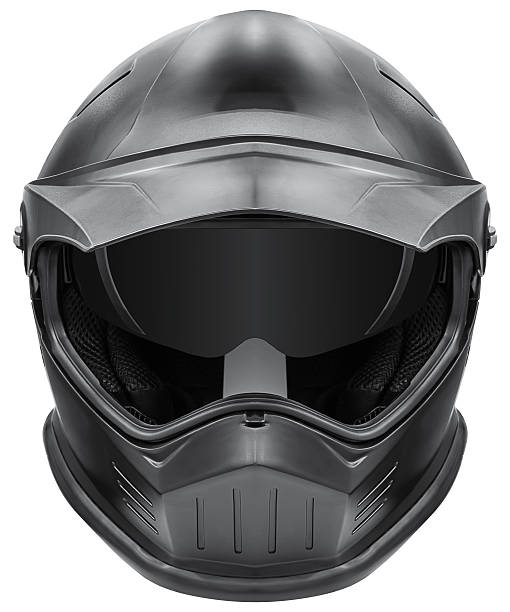 istock Black retro helmet isolated on white background with clipping path 2216927840