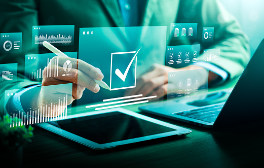 Digital Approval And Task Management With Futuristic Interface ...
