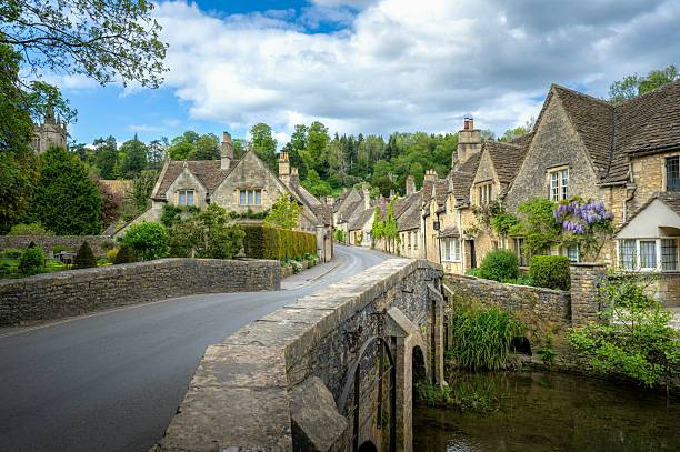 istock Charming cottages in Castle Combe, England. 2216928418