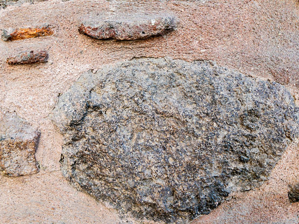 istock Closeup of old stone wall background 2216934830