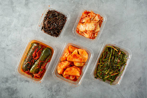 istock variety of kimchi, TD 2216935841