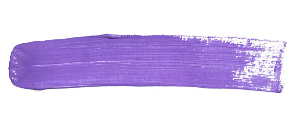 istock Purple brush stroke isolated on white 2216936136