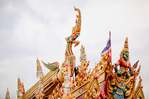 Yasothon,Thailand-May 17, 2025:Yasothon Rocket Festival, decorated parade, dancing, joyful atmosphere, a ritual to ask for rain from the gods to obtain water for agriculture according to local beliefs