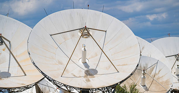 istock Satellite Dishes in a Telecommunication Center  Sardinia, Italy 2216940977