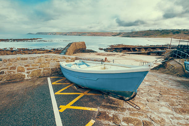 Coastal trail from the village of Sennen to Land’s End, the most westerly point on mainland England, in the Cornwall region of the United Kingdom. Part of a series, this image at Sennen.