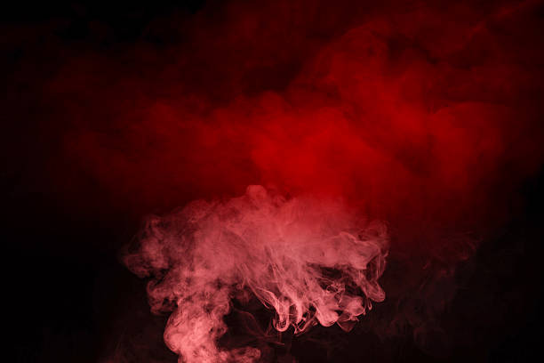 istock Yellow and pink steam on a black background. 2216950511