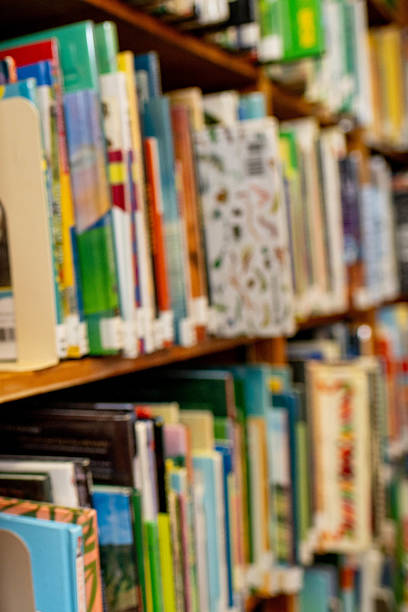 istock School Library Bookshelf with Diverse Educational Books and Materials 2216952482
