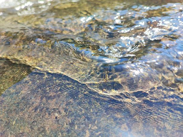 Ripples on the surface of water, in a river, South Wales UK.