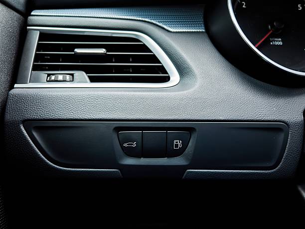 istock The dashboard of a car has a small compartment with a vent 2216957062