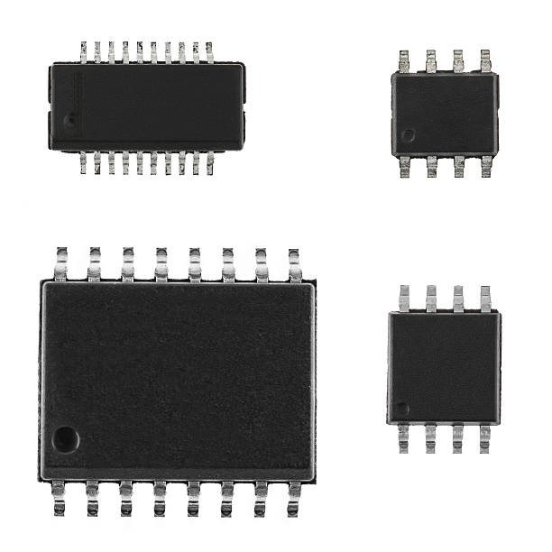 istock A set of microchips close-up on a white background. 2216961109