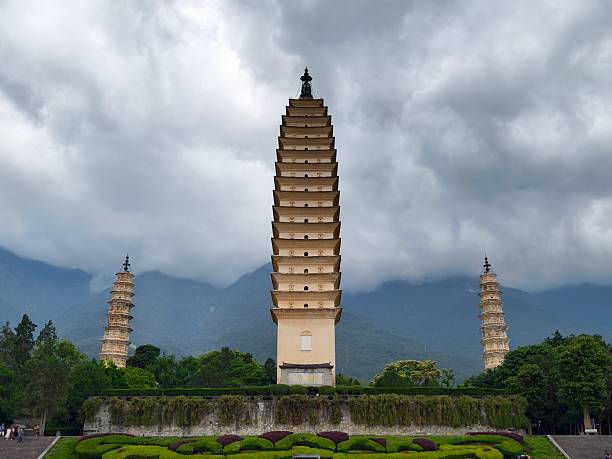 istock Three Pagodas and Chongsheng Monastery, Dali, Yunnan Province, China 2216962456