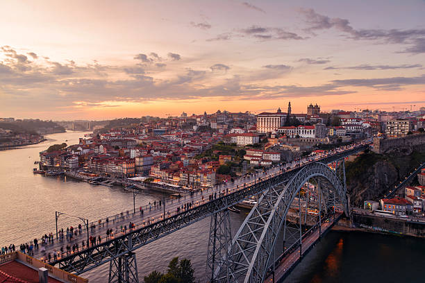 istock Beautiful view of Porto at sunset 2216964755